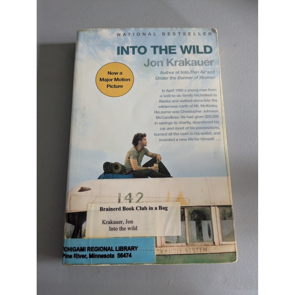 Into the Wild Jon Krakauer Paperback Movie Tie-In Ex-Library 9780307387172